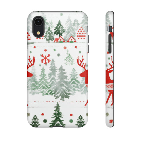 Nordic Christmas Print - Impact Resistant Phone Case iPhone XR Matte